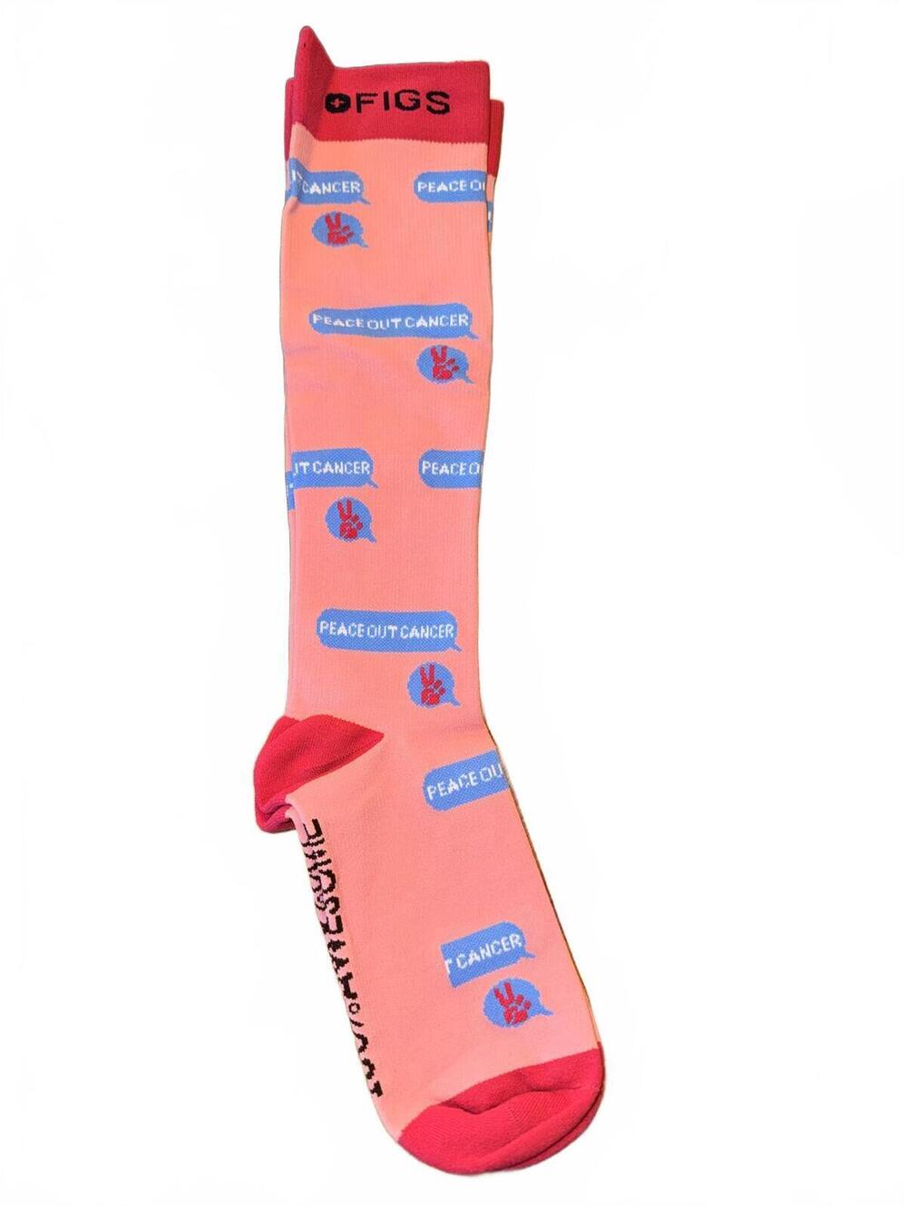 FIGS Peace Out Cancer Compression Size Large
